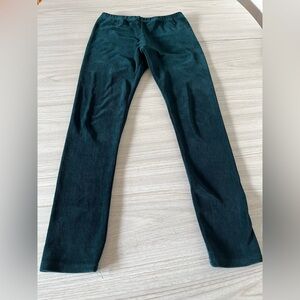 Studio S Teal Velour Corduroy Leggings